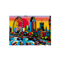 London Dreams Bright.- Tableau aluminium