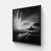 Echoes of Gray-Canvas-artwall-40x40 cm-Black-Artwall