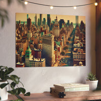 New-York éclairée !- Tableau aluminium