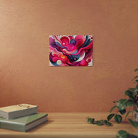 Vague rose ciel- Tableau aluminium