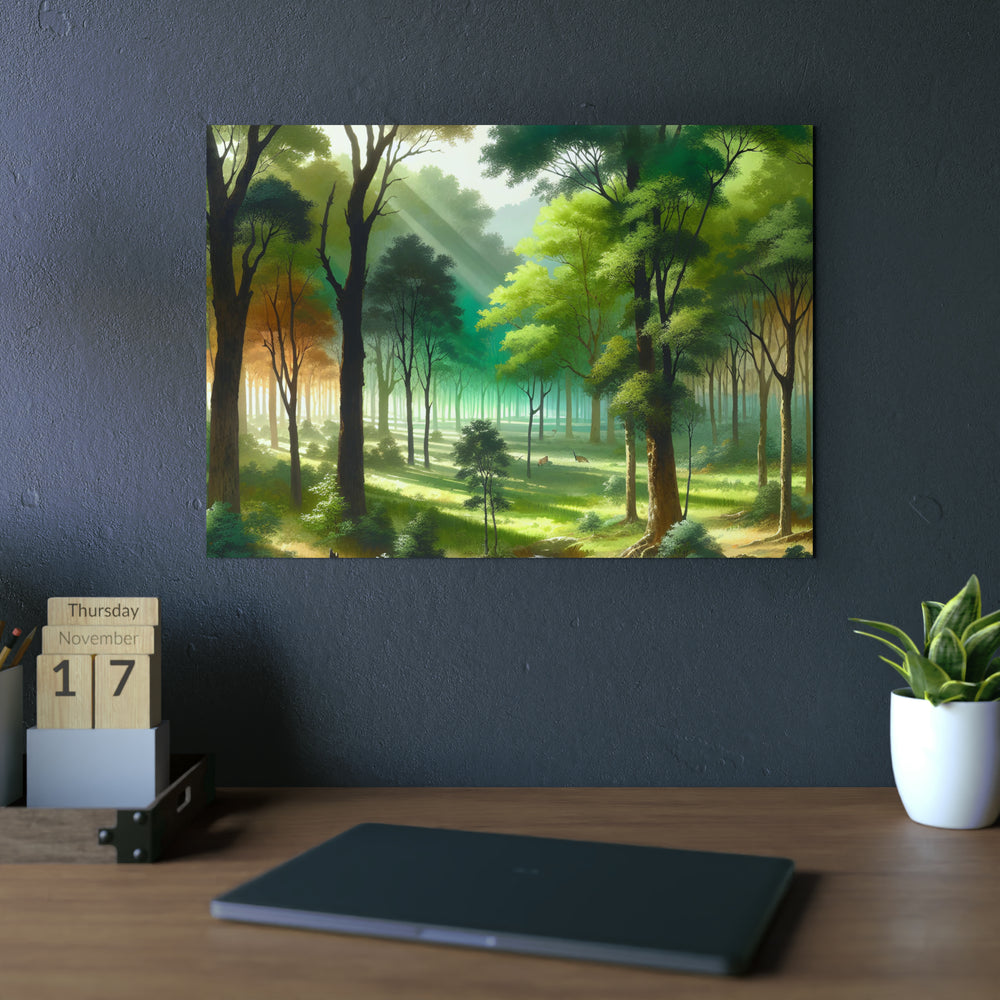 Forêt enchantée rêve.- Tableau aluminium