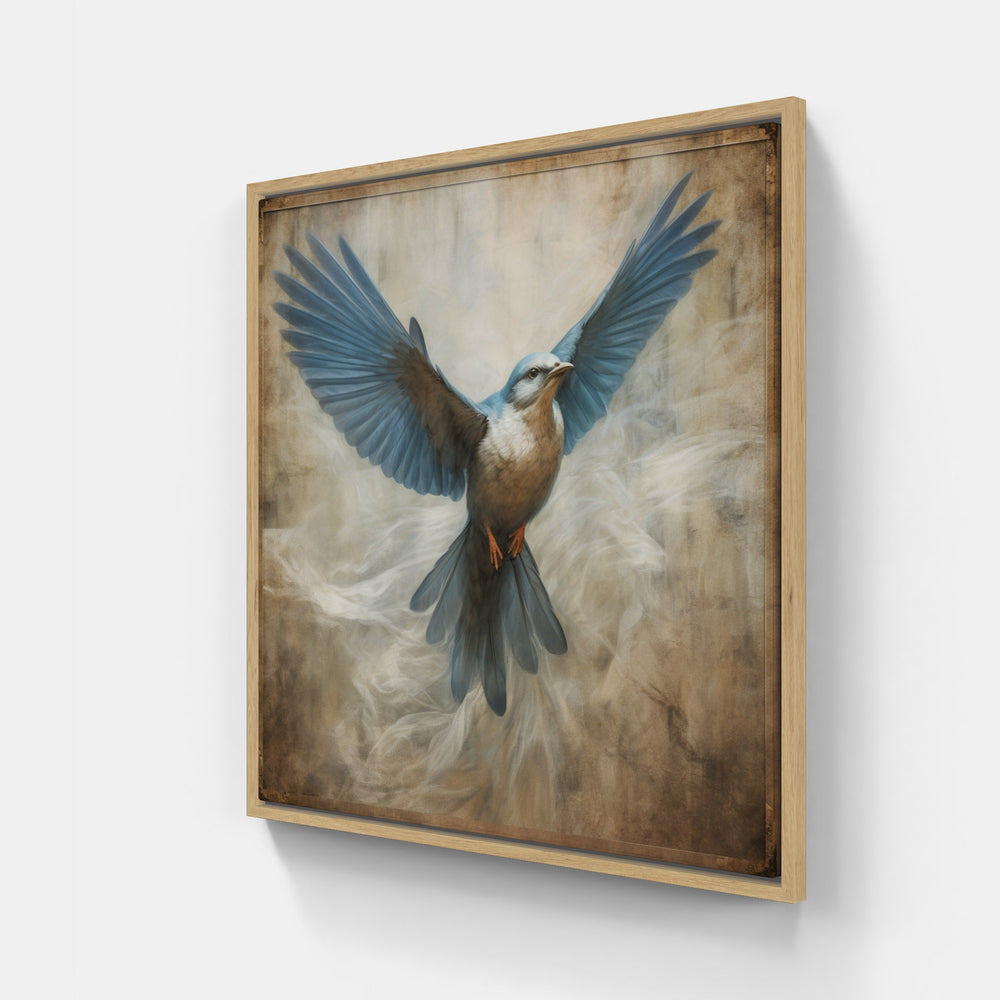 Bird Sky Joy Sing-Canvas-artwall-20x20 cm-Wood-Artwall