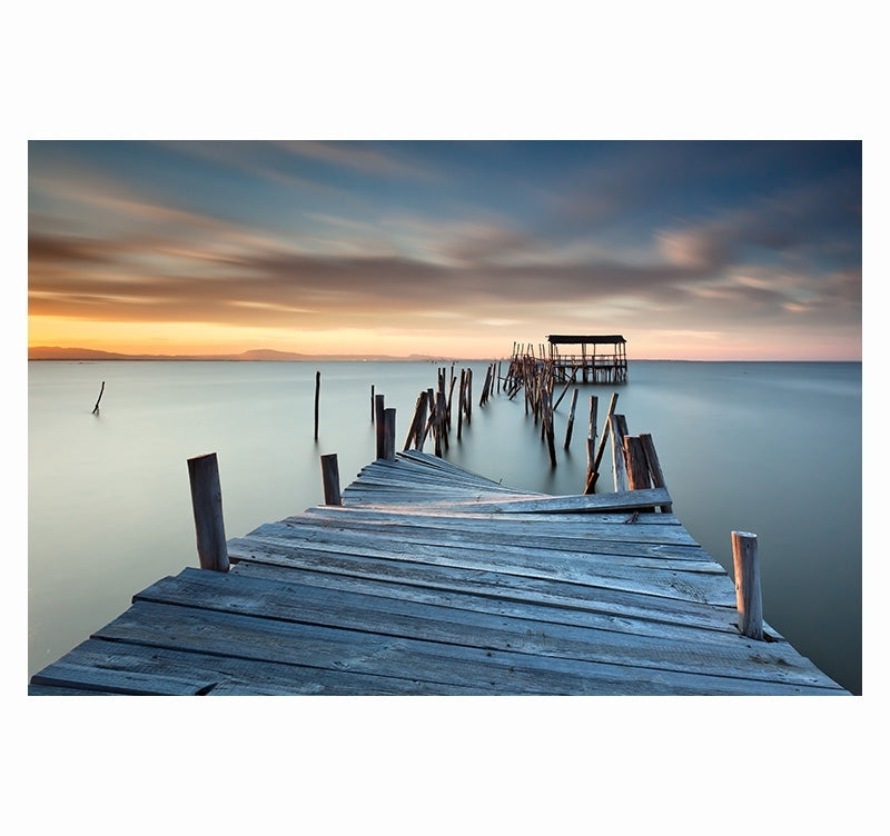 Landscape Canvas Pontoon in Water