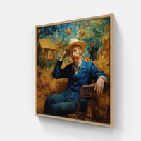 Van Gogh's Colorful Dreams-Canvas-artwall-20x20 cm-Wood-Artwall