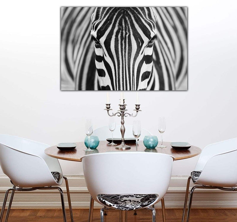 Contemporary Canvas Facing Zebra