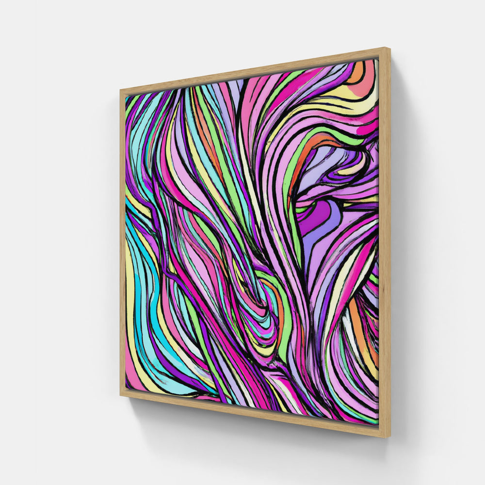 always radiantly trippy-Canvas-artwall-20x20 cm-Wood-Artwall