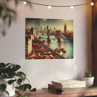 London, Love, Fate, Home.- Tableau aluminium