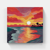 Harmonious Sunset Palette-Canvas-artwall-Artwall