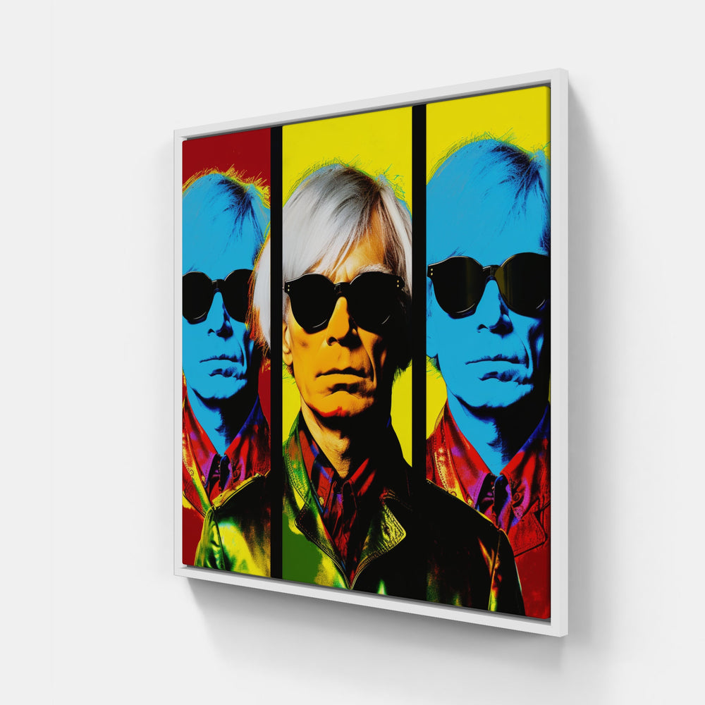 Warhol's Bold Expressionism-Canvas-artwall-20x20 cm-White-Artwall
