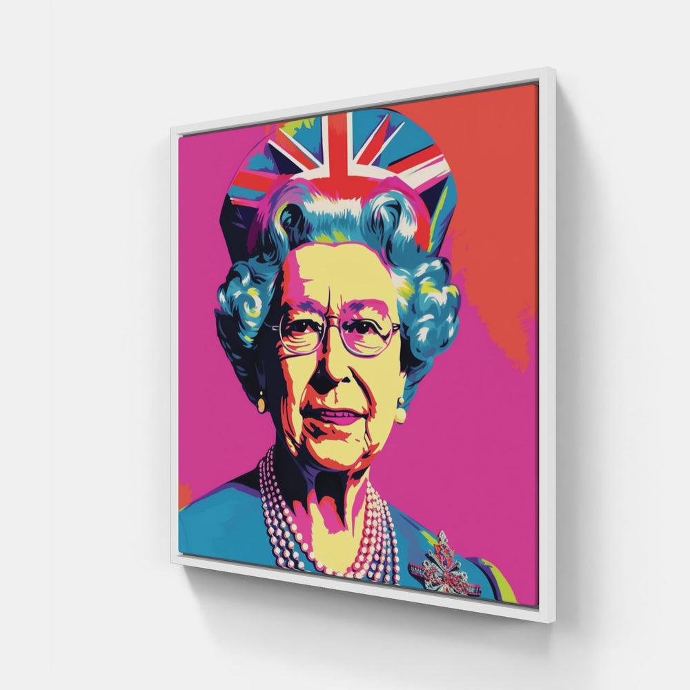 Queen Pop Style-Canvas-artwall-20x20 cm-White-Artwall