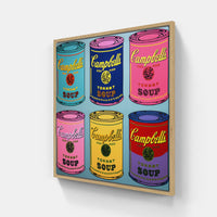 Warhol's Visionary Artwork-Canvas-artwall-20x20 cm-Wood-Artwall