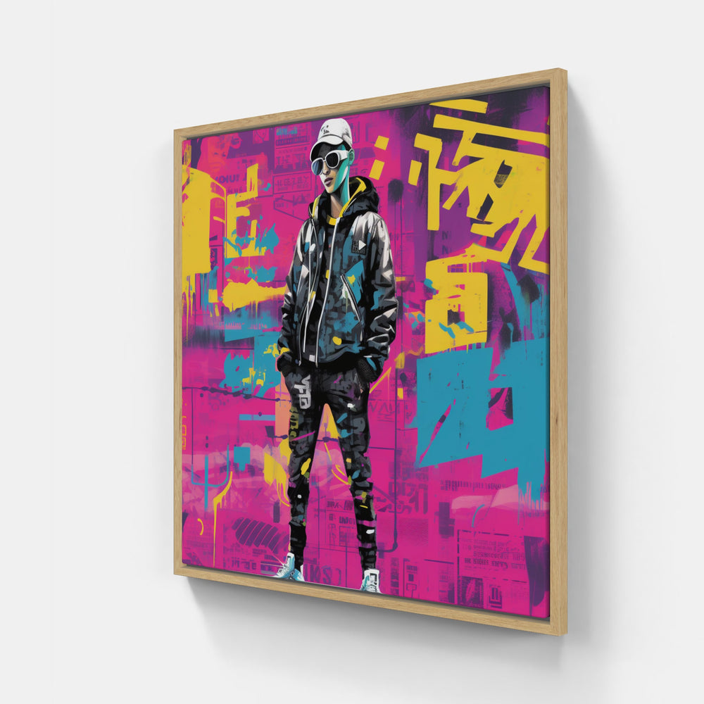 Streetwear Artistic Fusion-Canvas-artwall-20x20 cm-Wood-Artwall