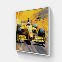 Unleash the Speed Formula 1-Canvas-artwall-20x20 cm-White-Artwall