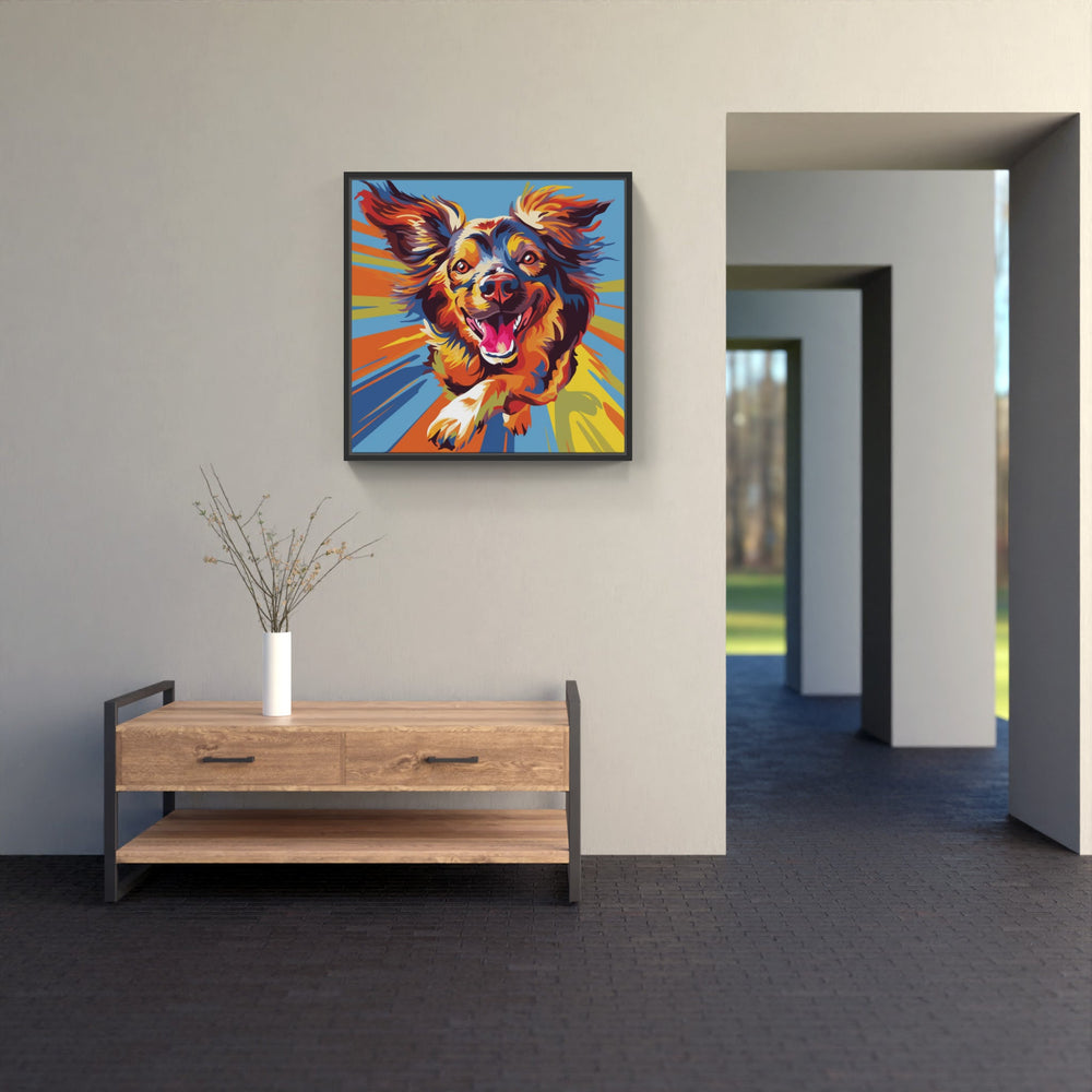 Dog bark roam joy-Canvas-artwall-Artwall