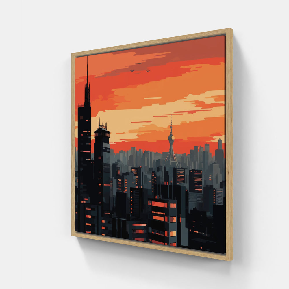 Metropolitan Skyline Beauty-Canvas-artwall-Artwall