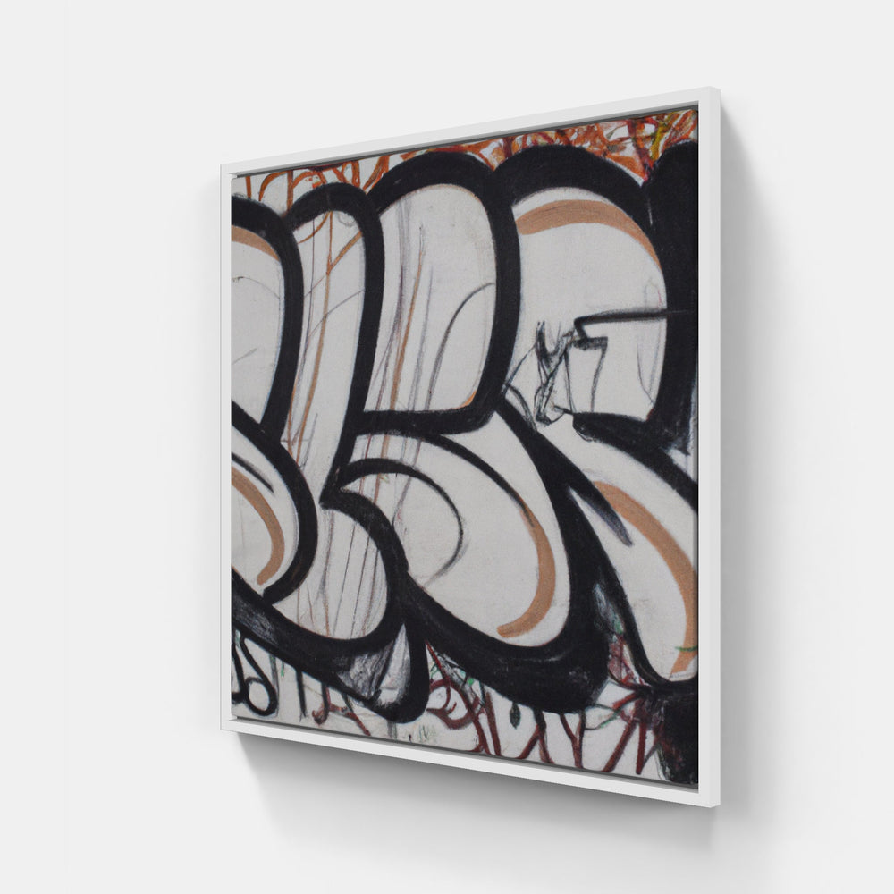Graffiti Street Art Unleashed-Canvas-artwall-20x20 cm-White-Artwall