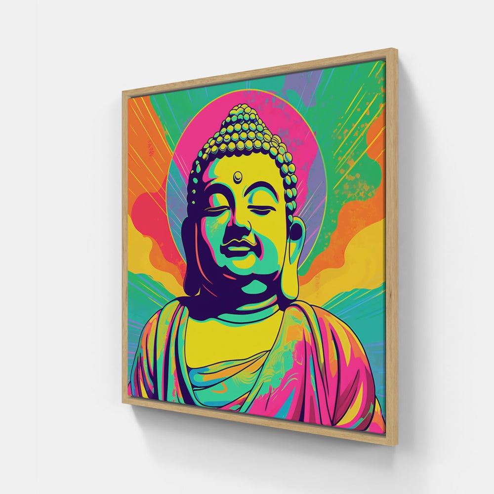 Buddha Pop Peace-Canvas-artwall-Artwall