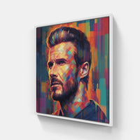 David Beckham-Canvas-artwall-20x20 cm-White-Artwall