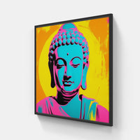 Buddha Incarnation-Canvas-artwall-20x20 cm-Black-Artwall