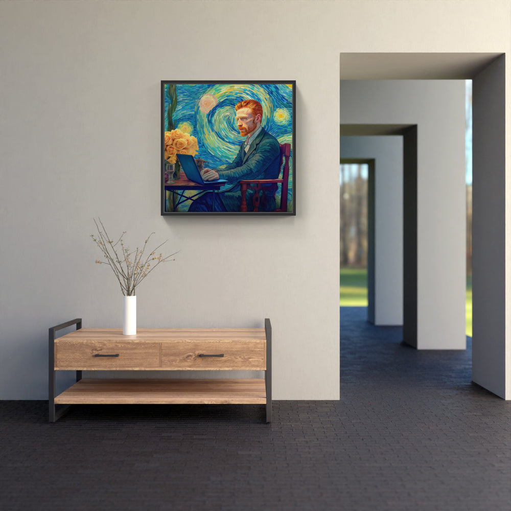 Van Gogh's Whirling Sky-Canvas-artwall-Artwall