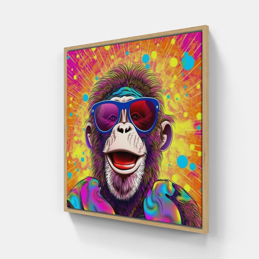 Intriguing Monkey Canva-Canvas-artwall-Artwall