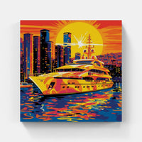 Maritime Majesty Serene Boat-Canvas-artwall-Artwall