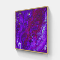 Purple timely bloomed beauty-Canvas-artwall-20x20 cm-Wood-Artwall