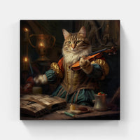 Cat and sing-Canvas-artwall-Artwall