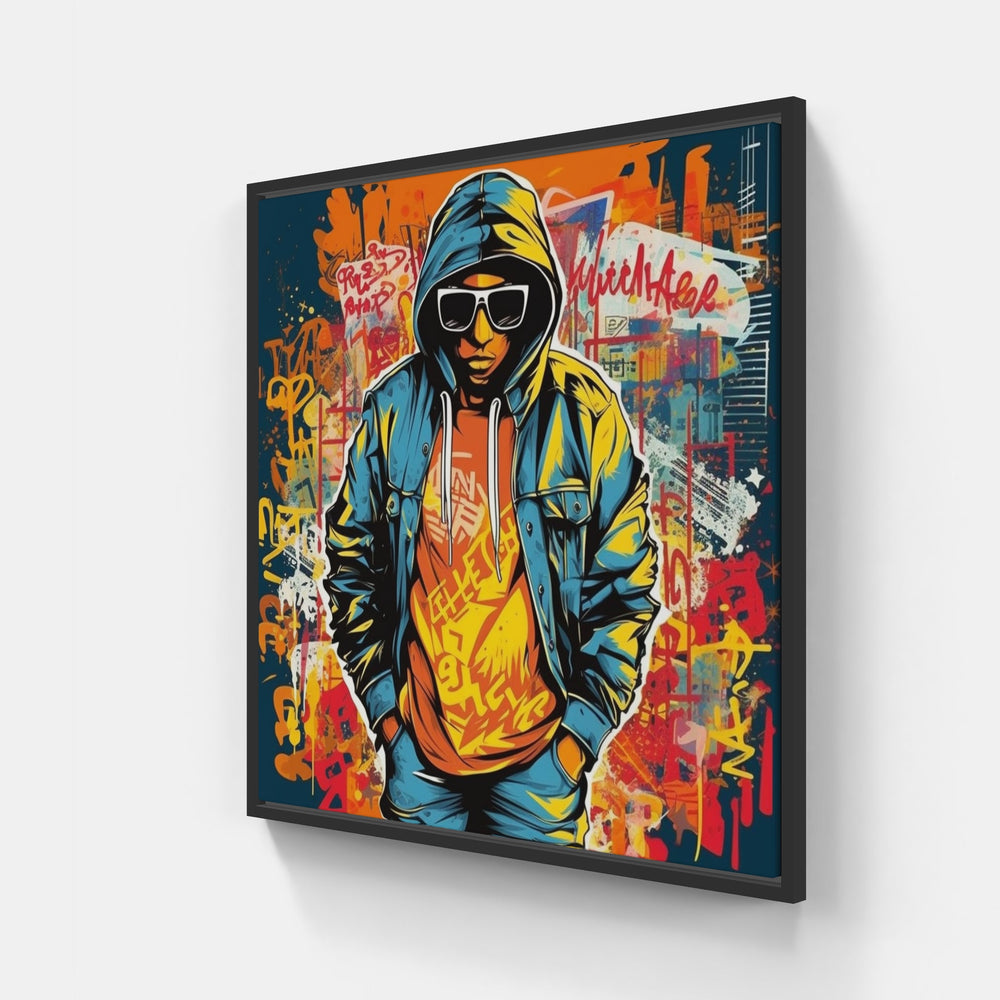 Streetwear Artistic Vibe-Canvas-artwall-20x20 cm-Black-Artwall