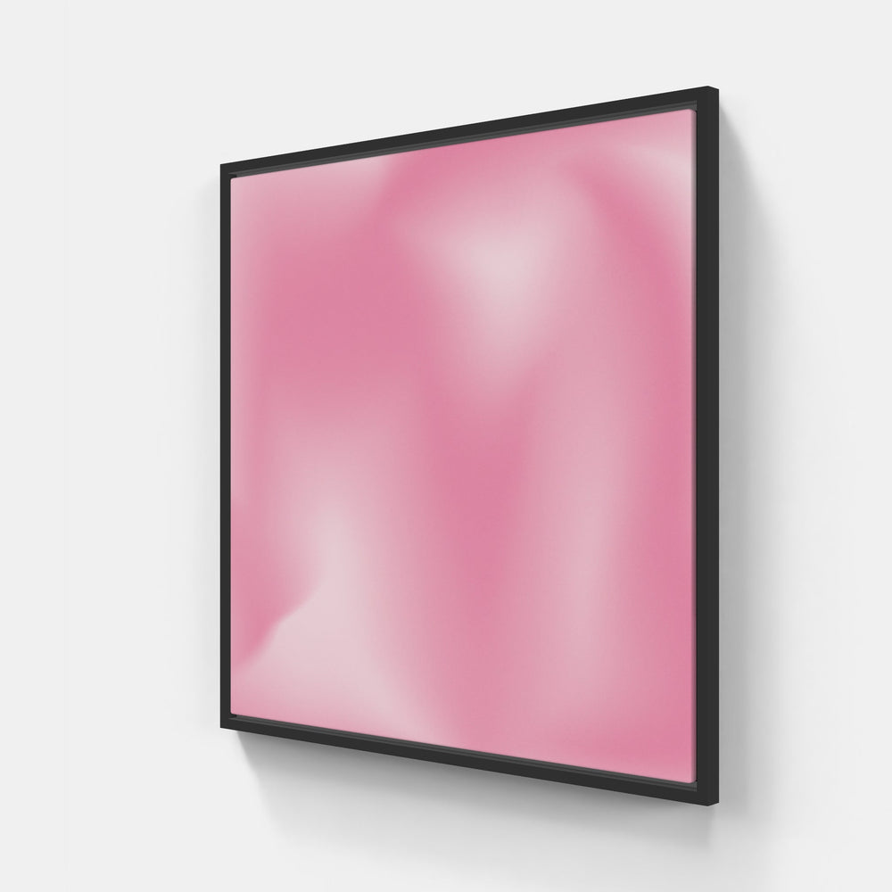 Pink beauty blooms-Canvas-artwall-20x20 cm-Black-Artwall