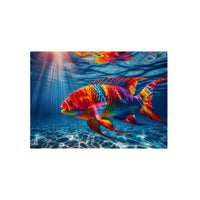 Oeuf poisson danse divine- Tableau aluminium