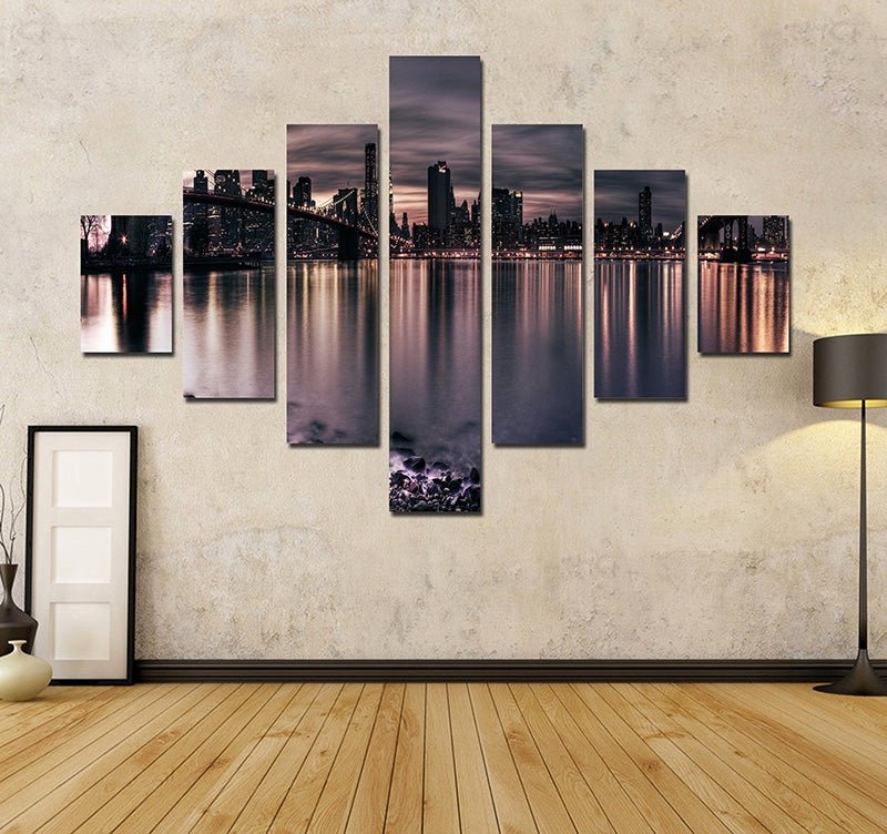 New-York by Night Wall Canvas