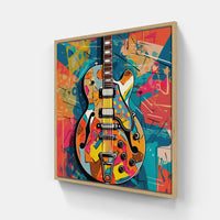 Vibrant Guitar Harmony-Canvas-artwall-Artwall