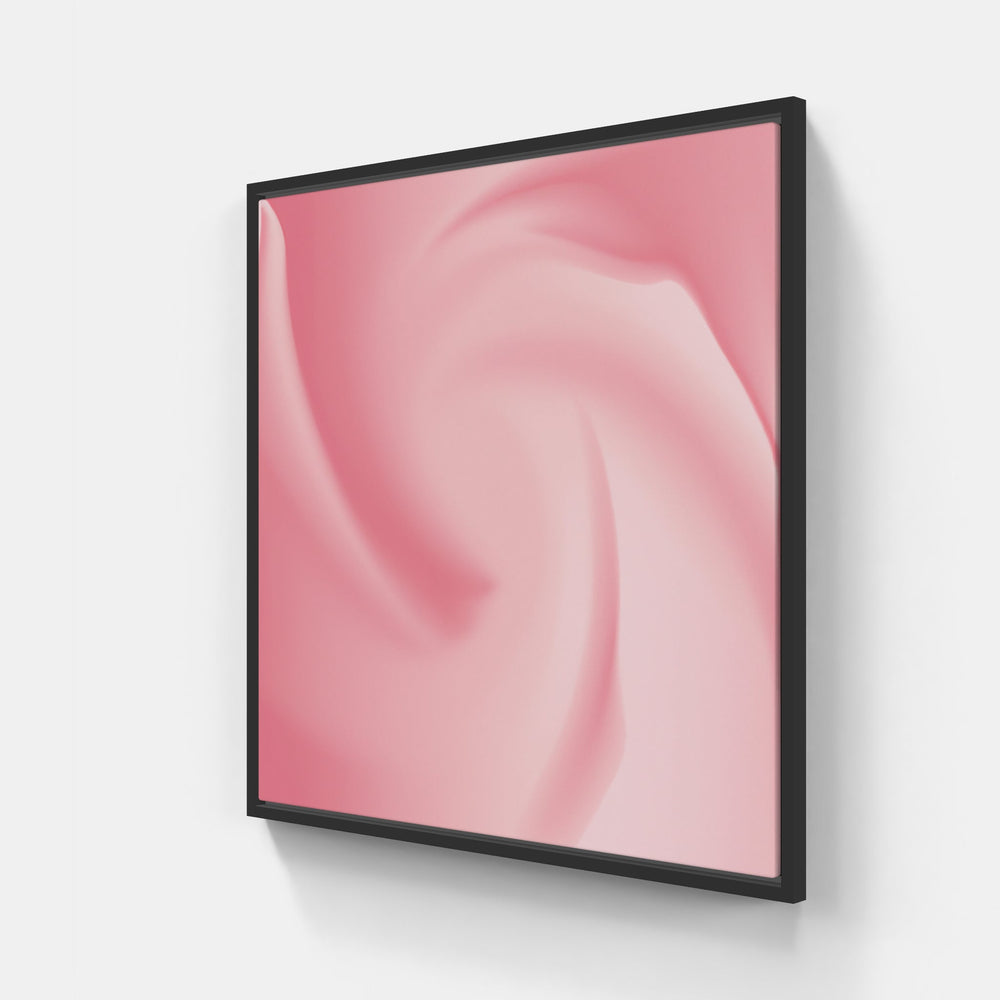 Pinkblossomed thought-Canvas-artwall-20x20 cm-Black-Fine Paper-Artwall