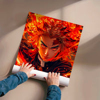 L'impression présentée en poster, sans encadrement, sur un mur neutre.