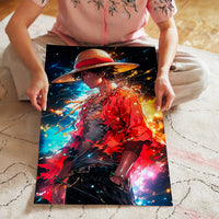 L'impression présentée en poster, sans encadrement, sur un mur neutre.