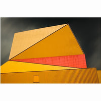 Orange Architecture Modern Art Photo