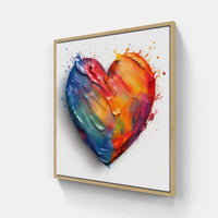 Blissful Heart Embrace-Canvas-artwall-Artwall