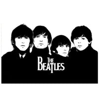 The Beatles Tableau noir et blanc