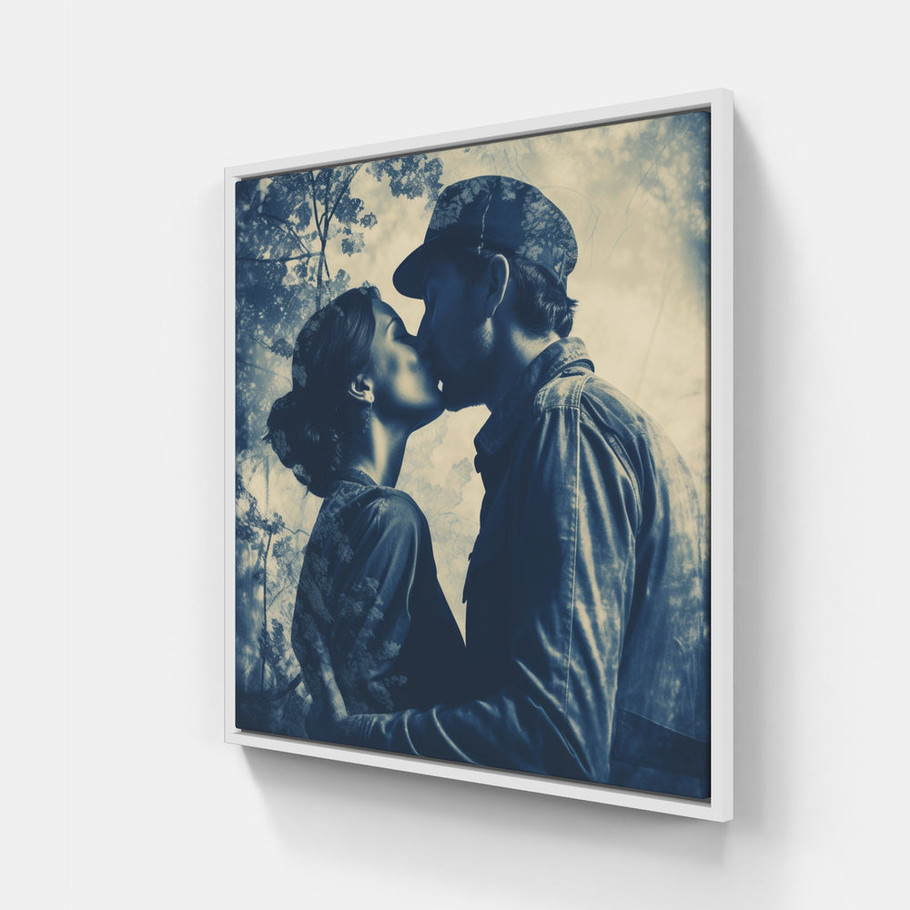 Captivating Cyanotype Impressions-Canvas-artwall-20x20 cm-White-Artwall