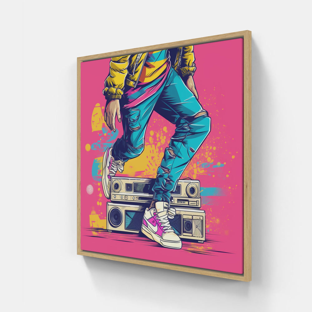 Pop Streetwear Express-Canvas-artwall-20x20 cm-Wood-Artwall