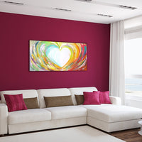 Contemporary Heart Paint Canvas