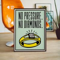 L'impression présentée en poster, sans encadrement, sur un mur neutre.