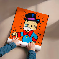 L'impression présentée en poster, sans encadrement, sur un mur neutre.