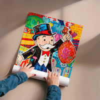 L'impression présentée en poster, sans encadrement, sur un mur neutre.