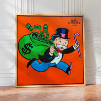L'impression présentée en poster, sans encadrement, sur un mur neutre.