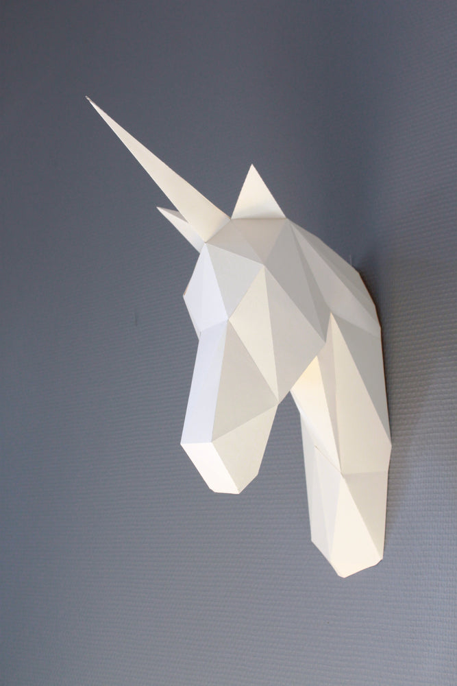 Paper Unicorn Wall Trophy