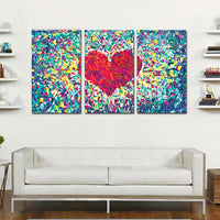 Diamond Heart Romantic Art print