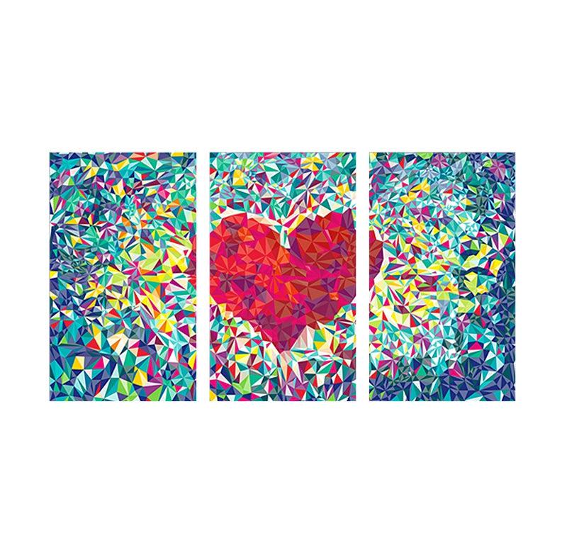 Diamond Heart Romantic Art print
