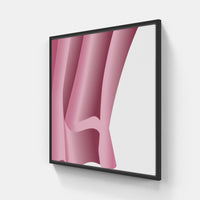 Pink timeless beauty-Canvas-artwall-20x20 cm-Black-Artwall
